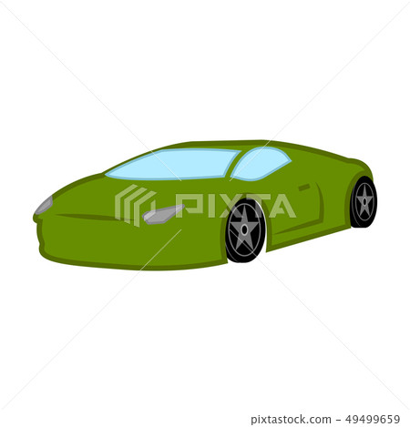 Isolated racing car Isolated racing car 49499659
