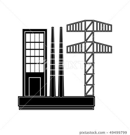 Coal power plant icon 49499799
