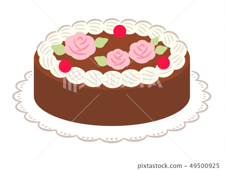 巧克力奶油蛋糕（帶輪廓） 49500925