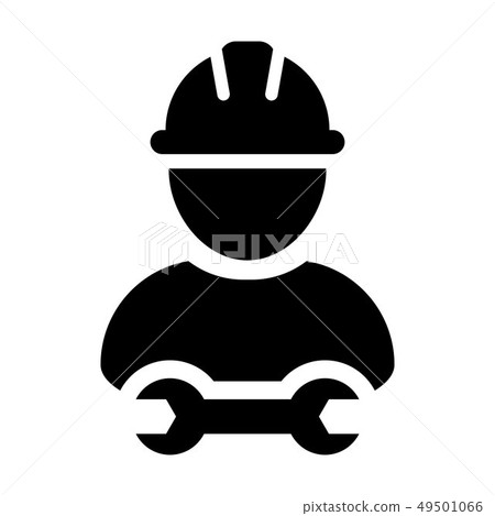 Factory worker icon vector male construction 49501066