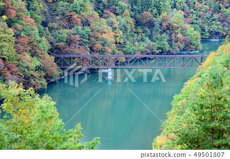 Railroad Trip Tadami Line Third Tadami River Bridge Railroad Trip Tadami Line Third Tadami River Bridge 49501807