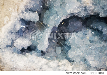blue celestine mineral texture 49501881