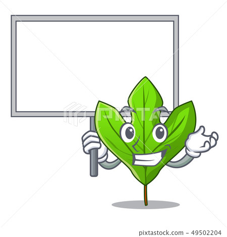 Bring board sassafras leaf isolated in the character Bring board sassafras leaf isolated in the character 49502204