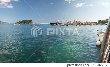 Boat trip along the coast of Budva in Montenegro 49502757