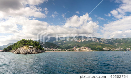 Boat trip along the coast of Budva in Montenegro 49502764