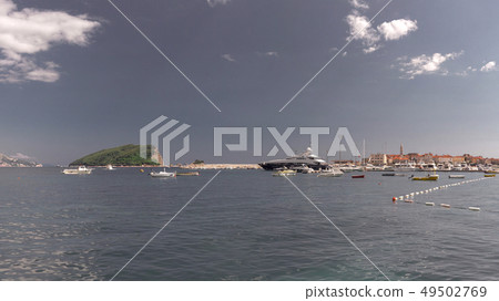 Boat trip along the coast of Budva in Montenegro 49502769