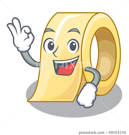 Okay masking tape above the cartoon table 49503250