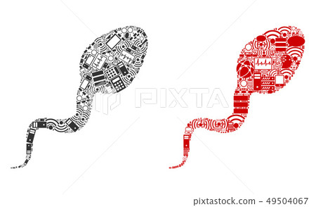 Spermatozoon Composition Icons for BigData Spermatozoon Composition Icons for BigData 49504067