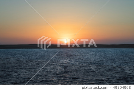 Beautiful sunset over the horizon Beautiful sunset over the horizon 49504968