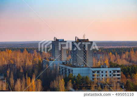 Abandoned Cityscape in Pripyat, Chernobyl Abandoned Cityscape in Pripyat, Chernobyl 49505110