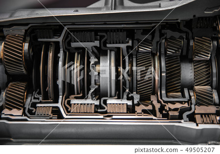 Cross section of an automatic gearshift Cross section of an automatic gearshift 49505207