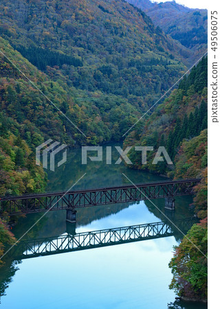 Railroad Trip Tadami Line Third Tadami River Bridge 49506075