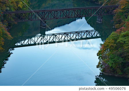 Railroad Trip Tadami Line Third Tadami River Bridge Railroad Trip Tadami Line Third Tadami River Bridge 49506076