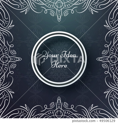 Mandala, mehendi - ethnic frame template. Mandala, mehendi - ethnic frame template. 49506129