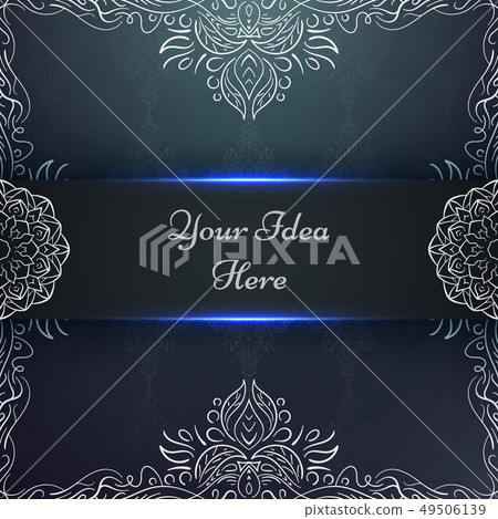 Mandala, mehendi - ethnic frame template. Mandala, mehendi - ethnic frame template. 49506139