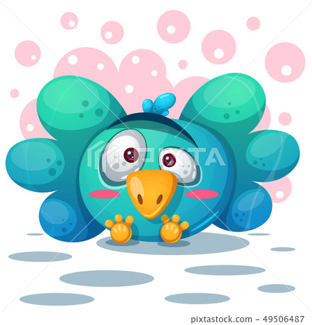 Cute bird illustration. Cartoon characters. Cute bird illustration. Cartoon characters. 49506487