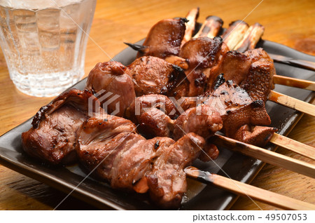 Yakitori platter and shochu 49507053
