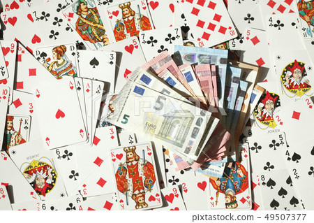 Four aces, various colorful playing cards Four aces, various colorful playing cards 49507377