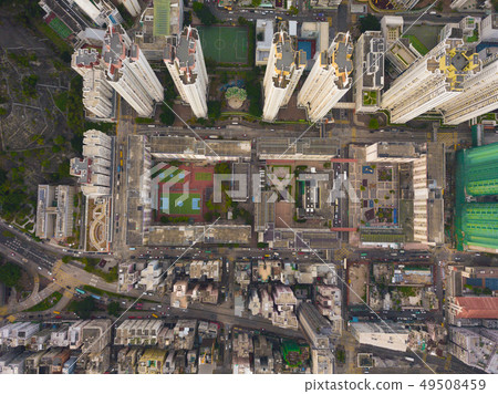 Aerial view of intersections or junctions in Sham Aerial view of intersections or junctions in Sham 49508459