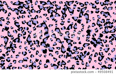 Pink leopard print design. Animal skin pattern. 49508491