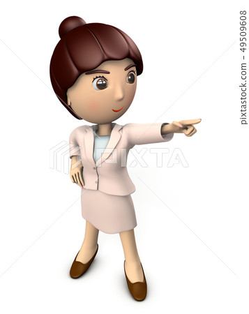 A woman of a new society who points to a goal A woman of a new society who points to a goal 49509608