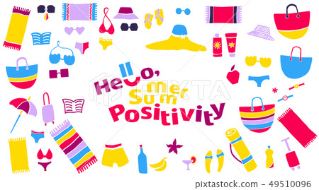 Beach positive set Beach positive set 49510096