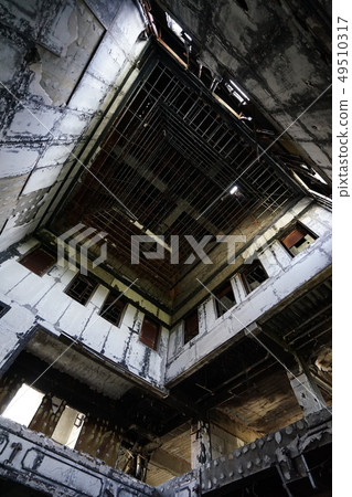 Abandoned Niigata Russia Village Interior Accommodation Oblique Vertical 49510317