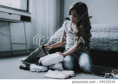 Teenager Run Away from Home. Child Get Up Early. Teenager Run Away from Home. Child Get Up Early. 49510534