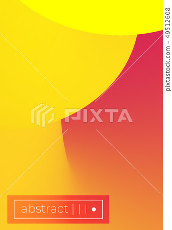 Bright yellow red abstract fluid shape background - Stock Illustration ...