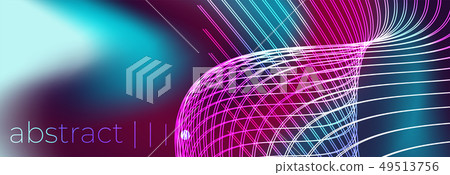 Abstract fluid techno smoky backdrop vector 49513756