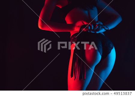 Sexy big ass girl in Lacy black panties with leather whip Sexy big ass girl in Lacy black panties with leather whip 49513837