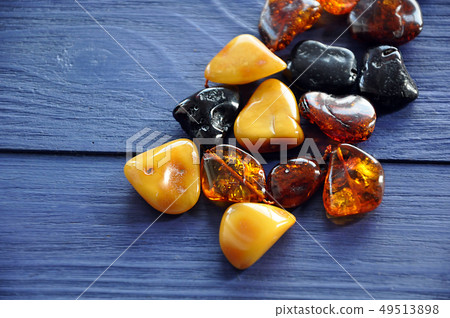 Amber stone old beads 49513898