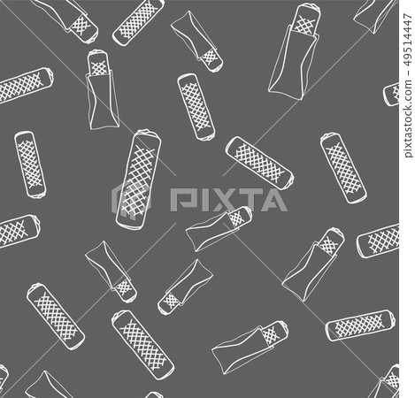 Doner shaurma shawerma seamless pattern vector Doner shaurma shawerma seamless pattern vector 49514447
