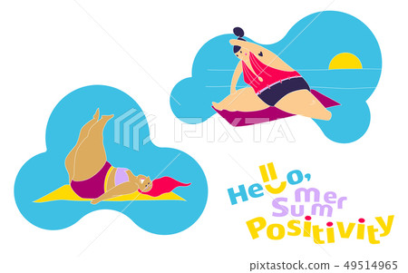 Funny Happy Fat Girl on the Beach Funny Happy Fat Girl on the Beach 49514965