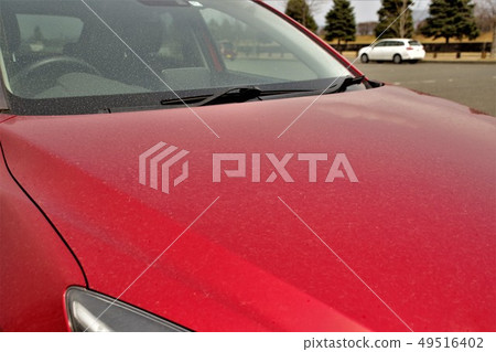 Yellow sand and dirty car Yellow sand and dirty car 49516402