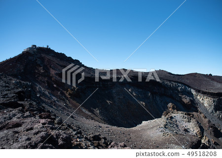 富士峰火山口和Kengamine 3776m 富士峰火山口和Kengamine 3776m 49518208