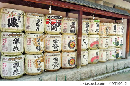 Votive sake barrel Votive sake barrel 49519042