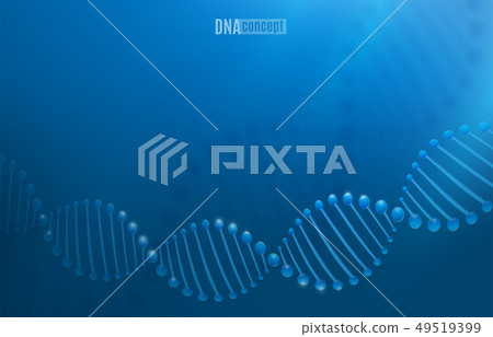DNA science technology vector background for biomedical, health, chemistry design. Chromosome DNA science technology vector background for biomedical, health, chemistry design. Chromosome 49519399