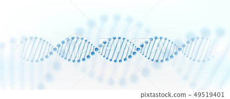 DNA chromosome banner concept. Science technology vector background for biomedical, health 49519401