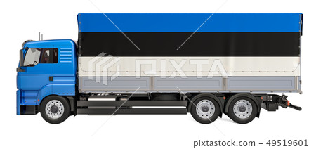 Cargo Delivery in Estonia concept, 3D rendering Cargo Delivery in Estonia concept, 3D rendering 49519601
