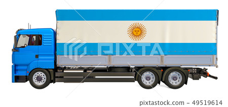 Cargo Delivery in Argentina concept, 3D rendering Cargo Delivery in Argentina concept, 3D rendering 49519614