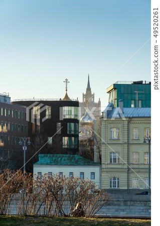 Views of Moscow on a sunny spring evening. Various historical buildings Views of Moscow on a sunny spring evening. Various historical buildings 49520261