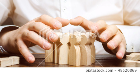Headhunter in search of new employees.  Headhunter in search of new employees.  49520869