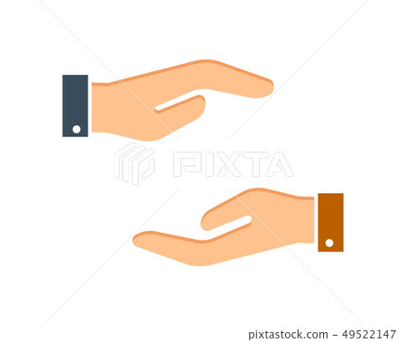 Up and down hand icon 49522147