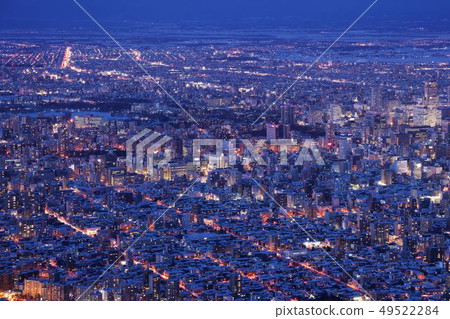 Sapporo city of the new three major night view of Japan Sapporo city of the new three major night view of Japan 49522284