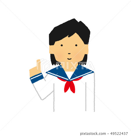 Students, women, middle and high school students, guidance, upper body, toe point, point, explanation (simple touch) Students, women, middle and high school students, guidance, upper body, toe point, point, explanation (simple touch) 49522437