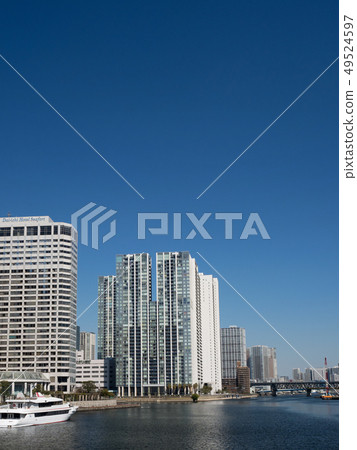 Tennozu Isle and high-rise apartment in seaside area 49524597