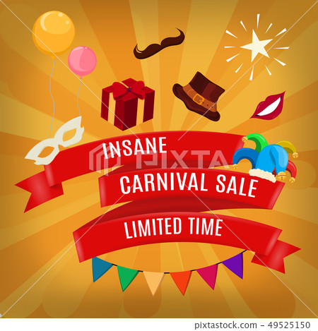 April Fools Day text and funny illustration EPS 10 vector for greeting card, ad, promotion, poster 49525150