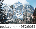 Collage with the mountain landscape  49526063