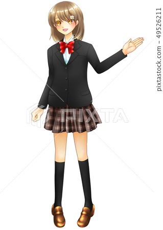 Female student to guide (with hairpin) Female student to guide (with hairpin) 49526211